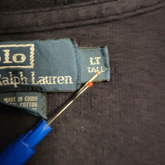 Polo Ralph Lauren Men's LT Dark Blue Quarter 1/4 Zip Sweater - Picture 7 of 9